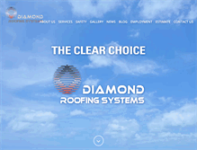 Tablet Screenshot of diamondroofsystems.com